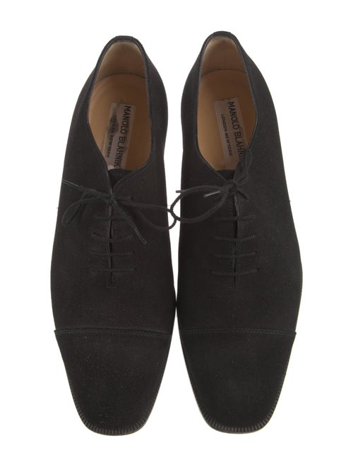 Manolo Blahnik Suede Oxfords