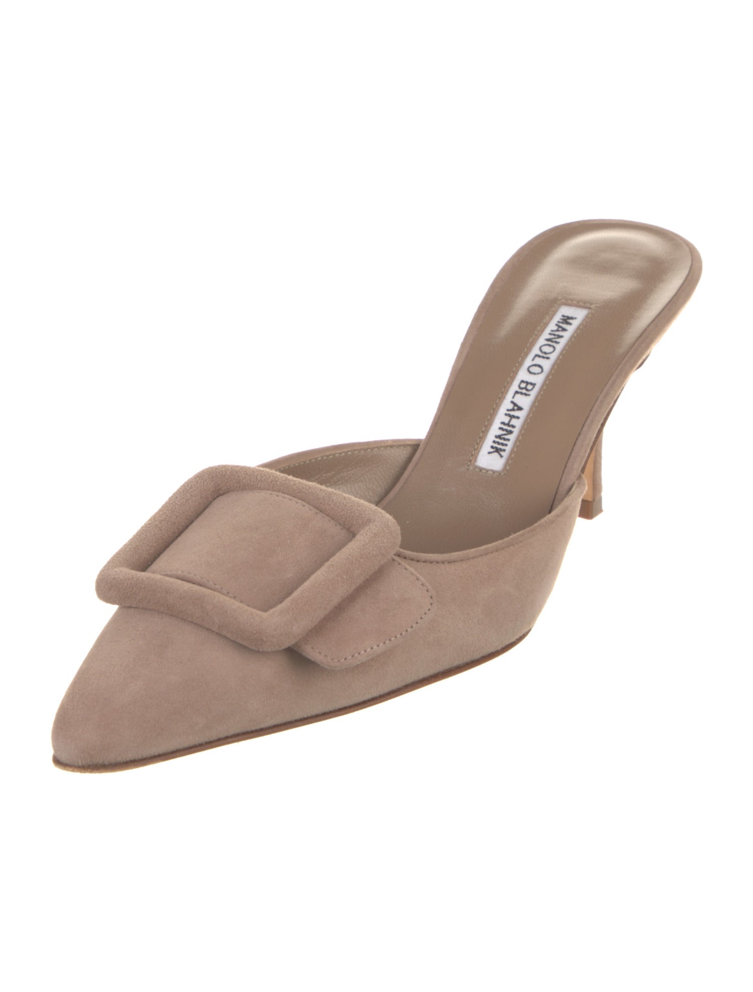Manolo Blahnik Suede Mules