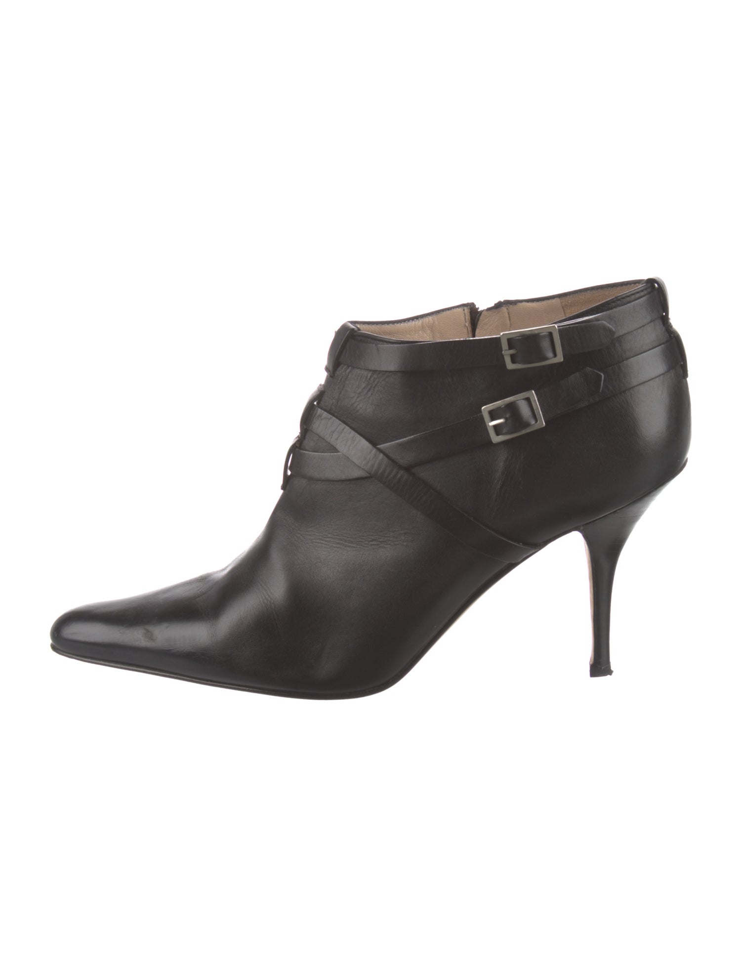 Manolo Blahnik Leather Lace-Up Boots