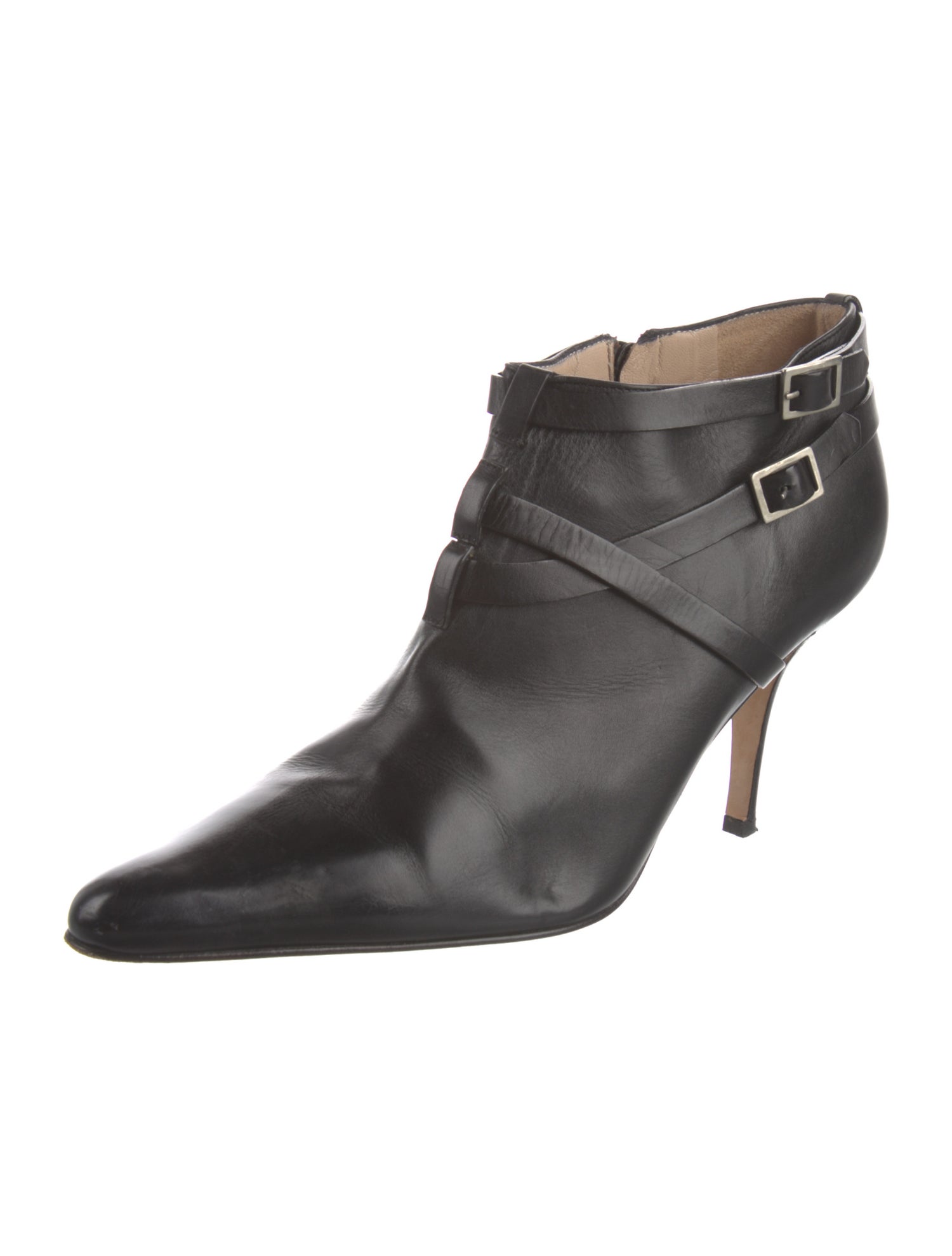 Manolo Blahnik Leather Lace-Up Boots