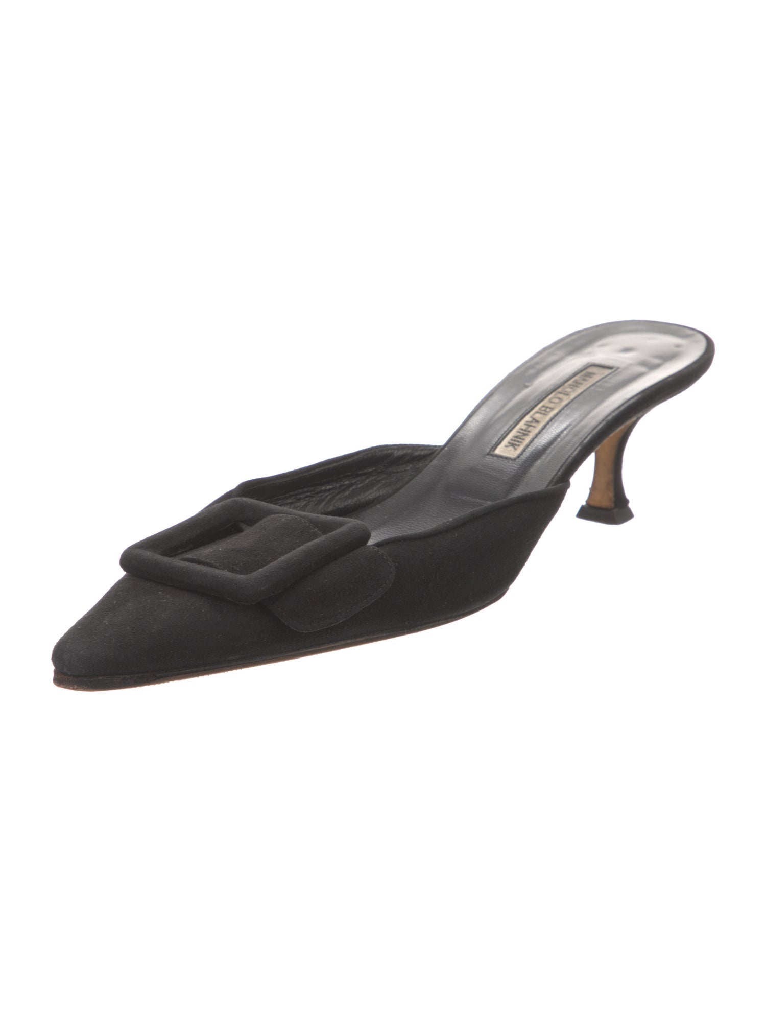 Manolo Blahnik Suede Mules