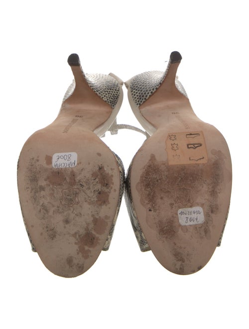 Manolo Blahnik Lizard Animal Print D'Orsay Pumps