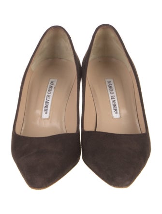 Manolo Blahnik Suede Pumps