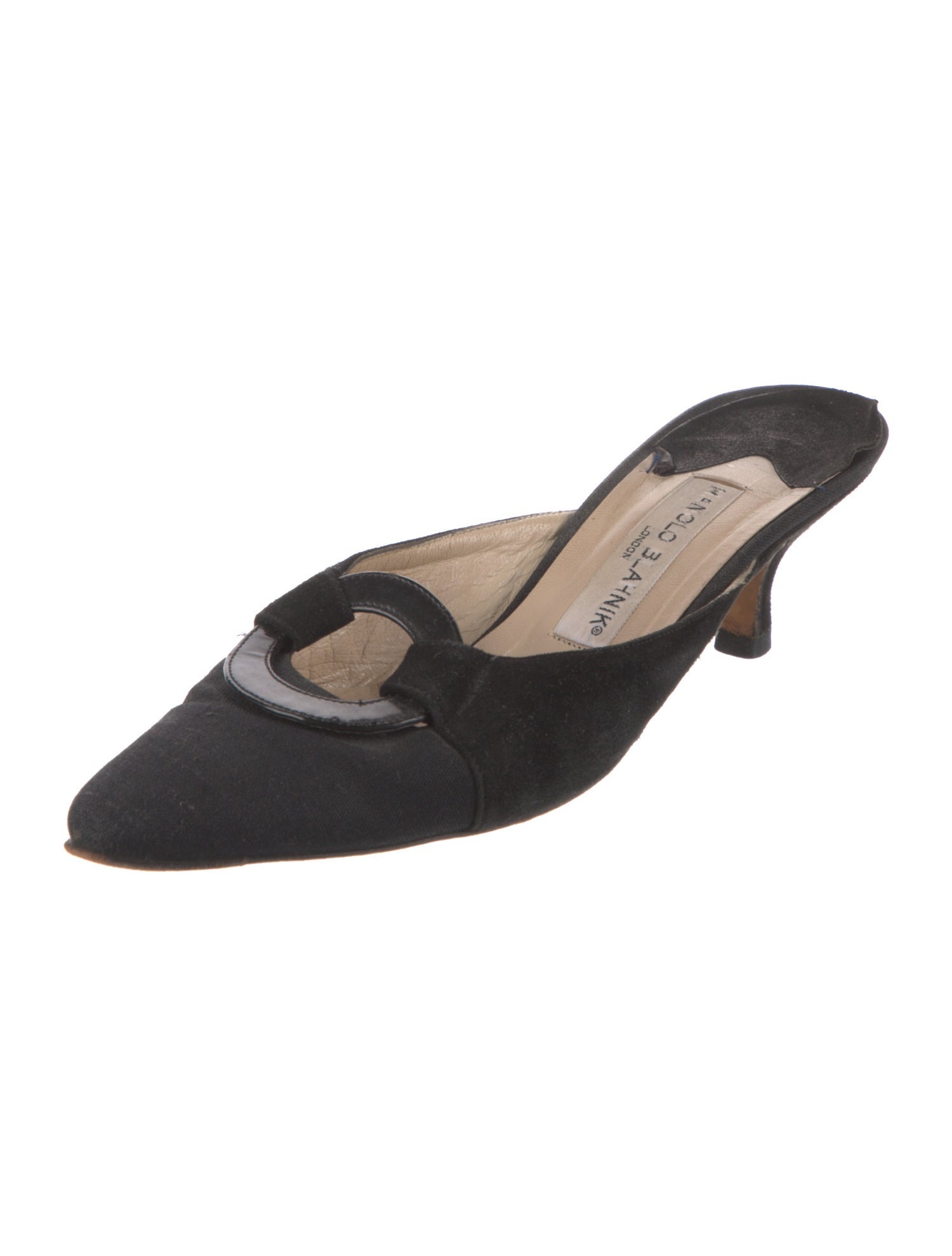 Manolo Blahnik Suede Mules