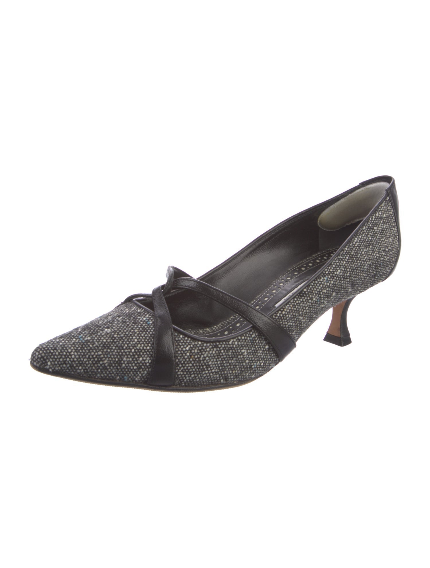 Manolo Blahnik Tweed Pumps