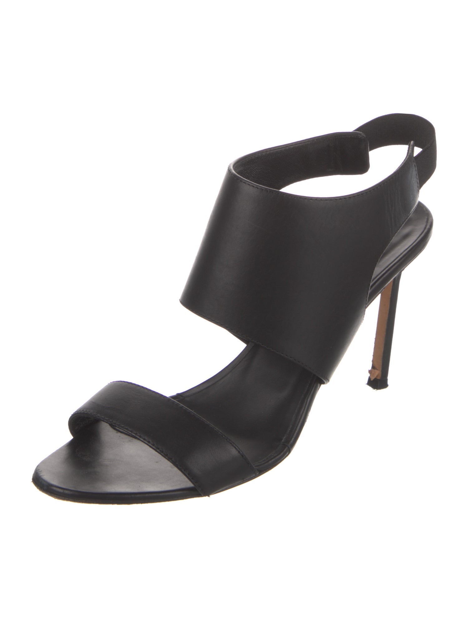 Manolo Blahnik Leather Slingback Sandals