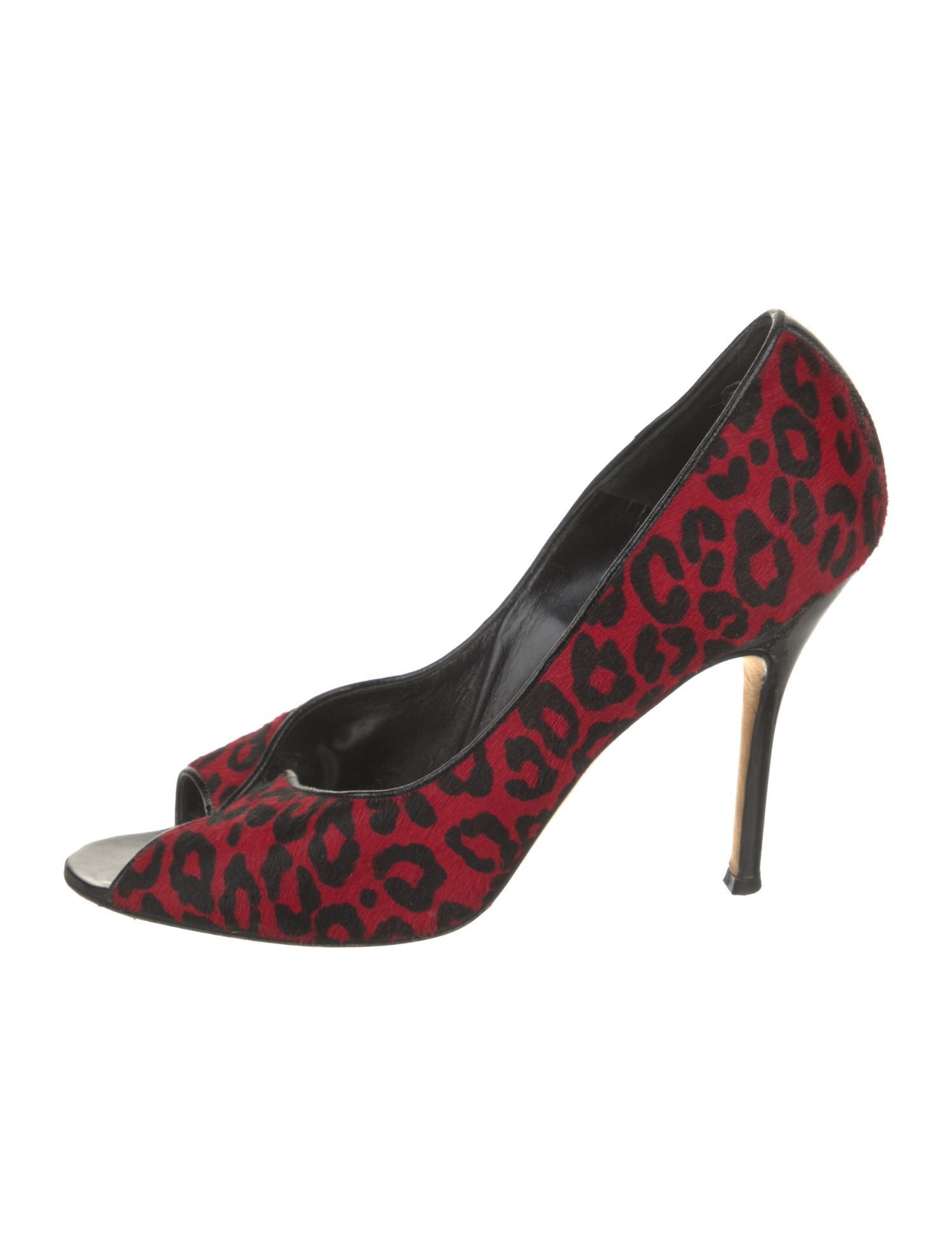Manolo Blahnik Ponyhair Animal Print Pumps