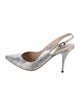 Manolo Blahnik Glitter Slingback Pumps