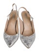 Manolo Blahnik Glitter Slingback Pumps
