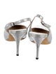 Manolo Blahnik Glitter Slingback Pumps