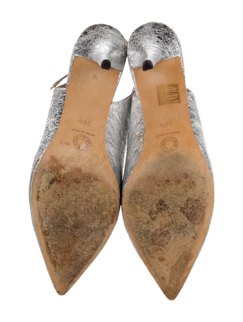 Manolo Blahnik Glitter Slingback Pumps