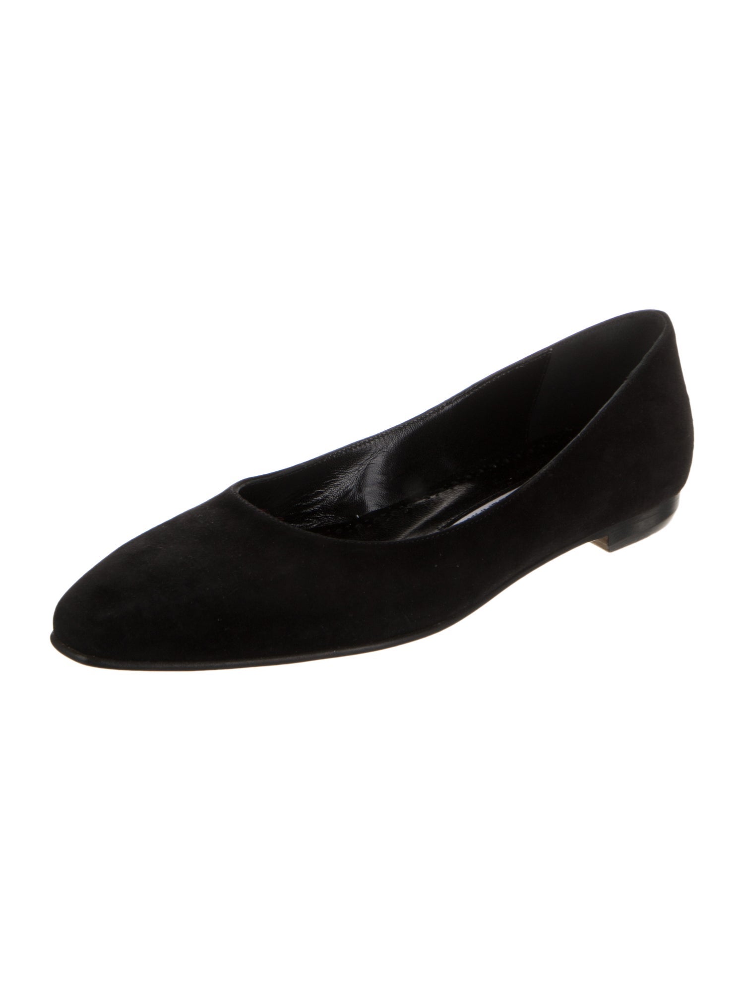 Manolo Blahnik Suede Flats