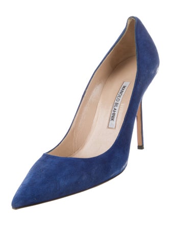 Manolo Blahnik Suede Pumps