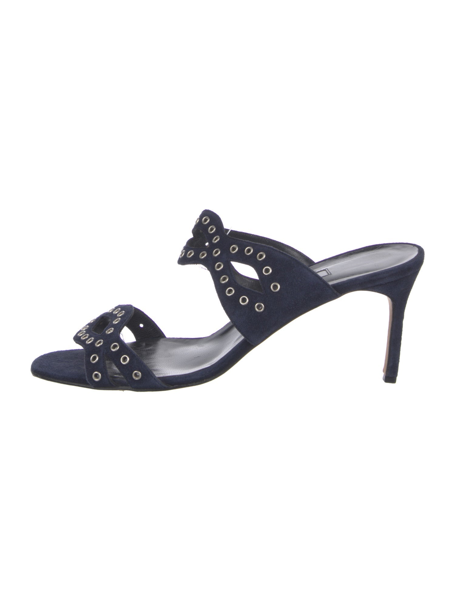 Manolo Blahnik Suede Slides