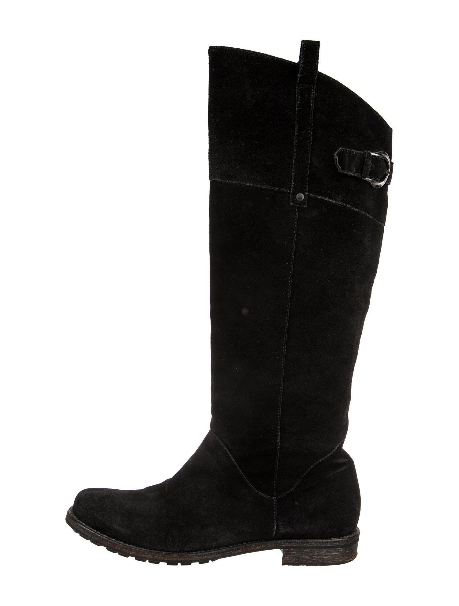 Manolo Blahnik Suede Riding Boots