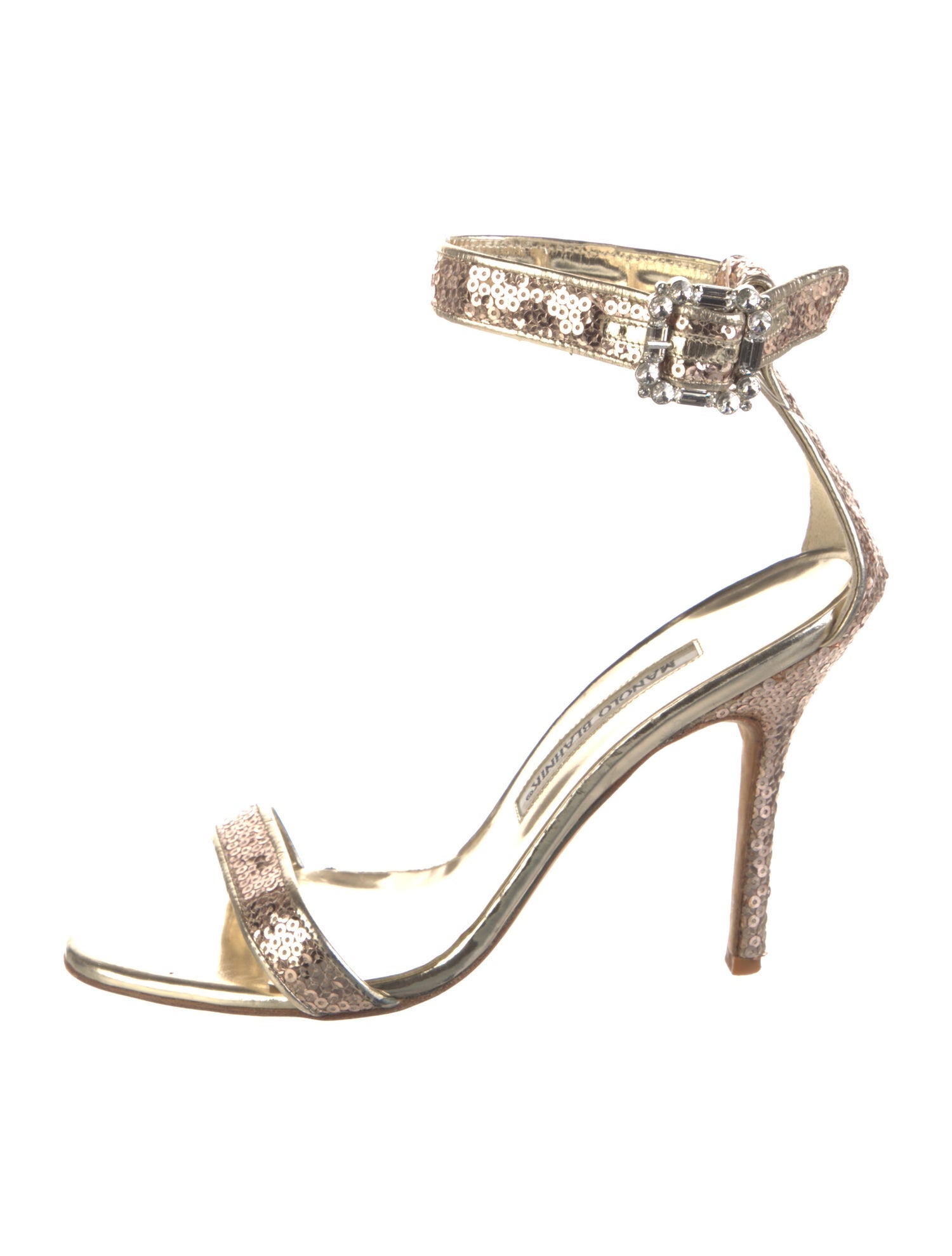 Manolo Blahnik Sequins Sequin Embellishments Sandals