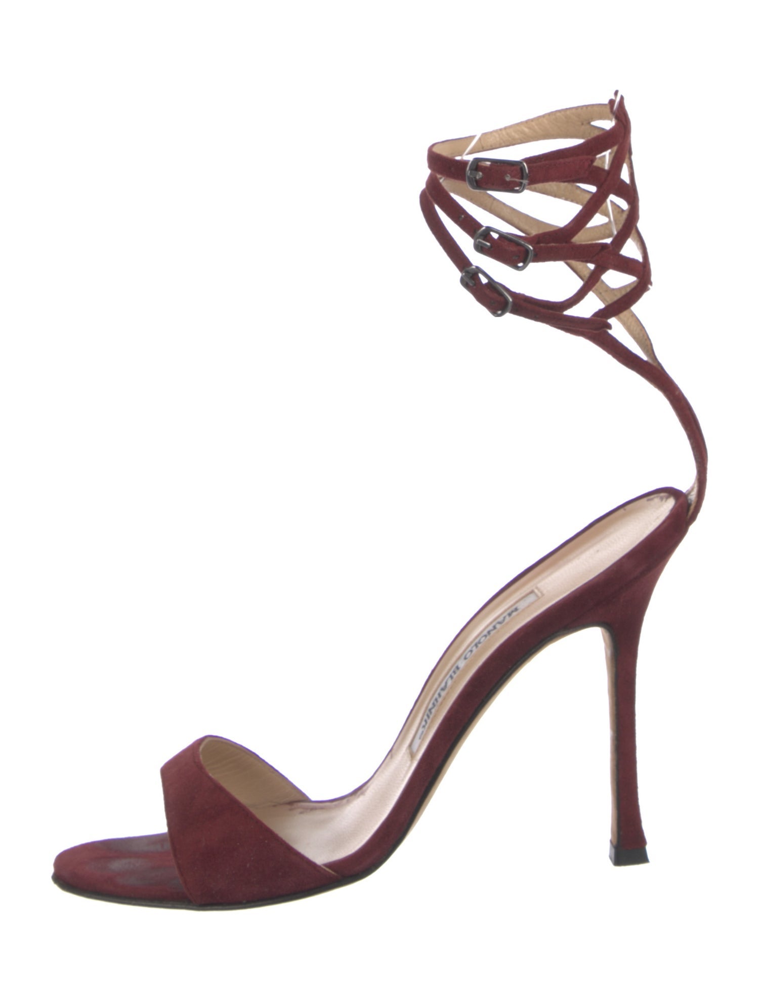 Manolo Blahnik Suede Sandals