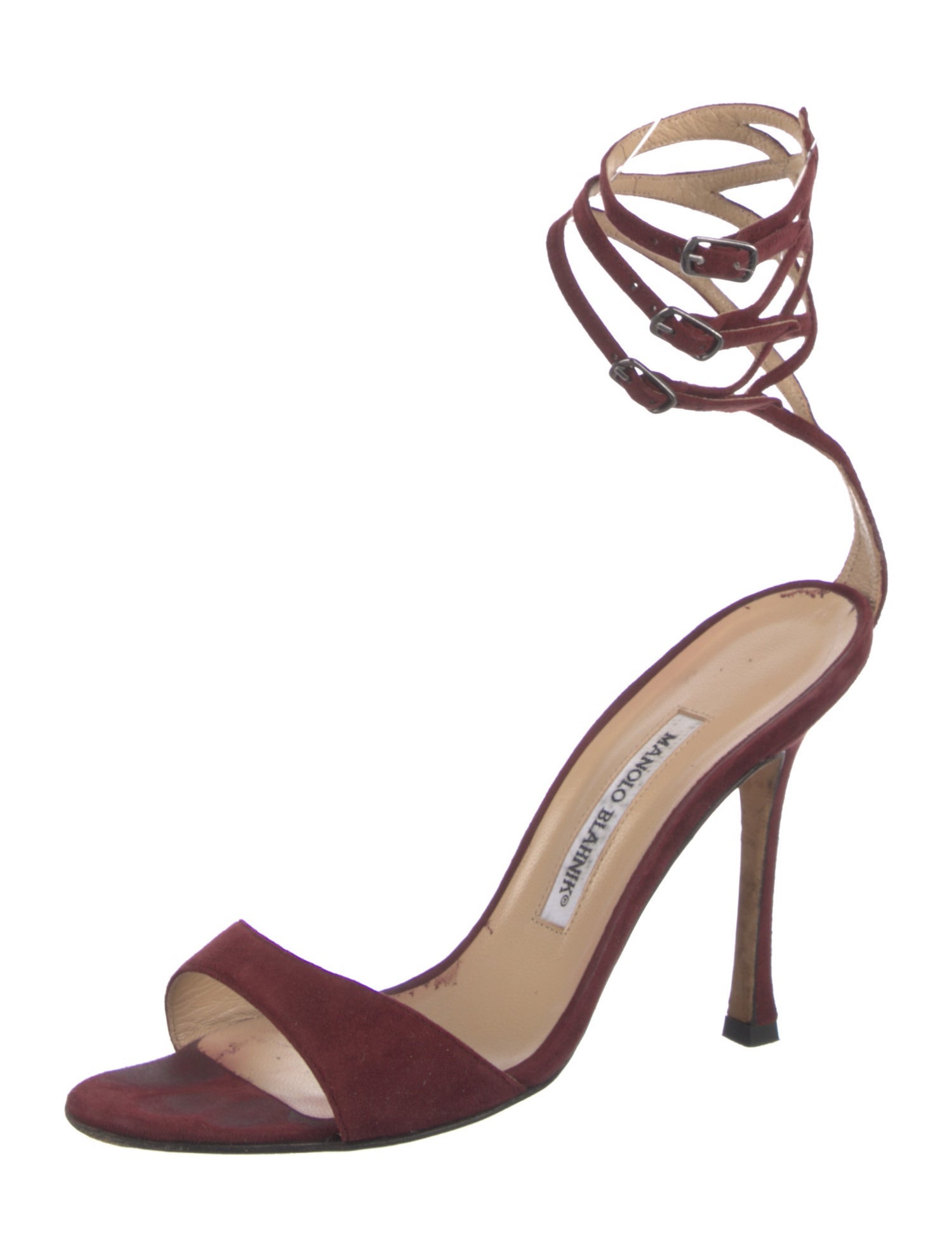 Manolo Blahnik Suede Sandals