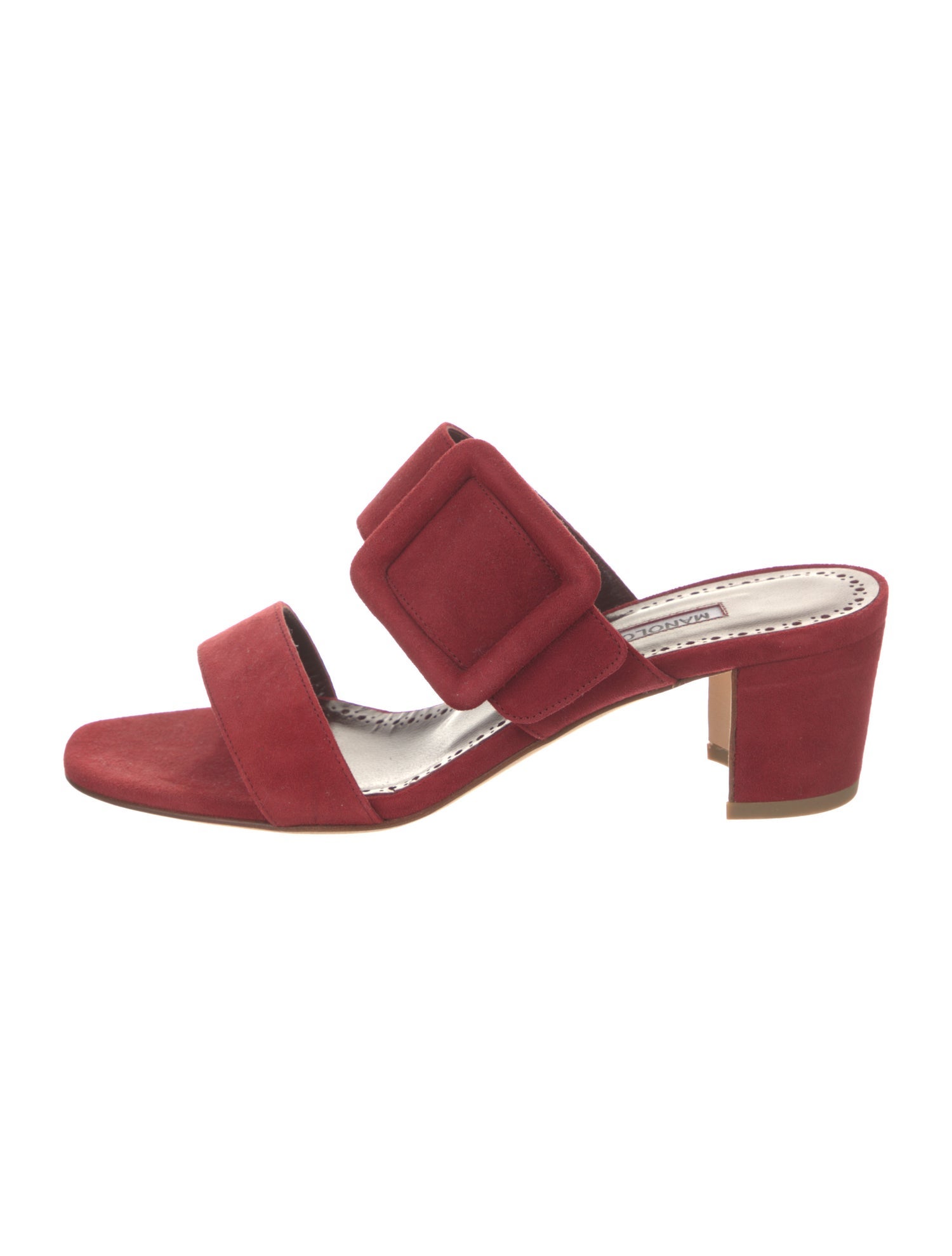 Manolo Blahnik Suede Slides