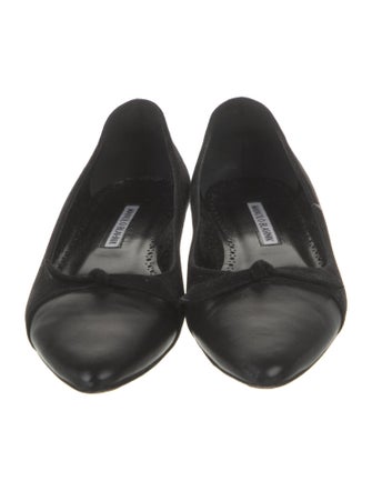 Manolo Blahnik Leather Flats