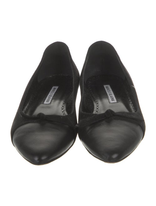 Manolo Blahnik Leather Flats