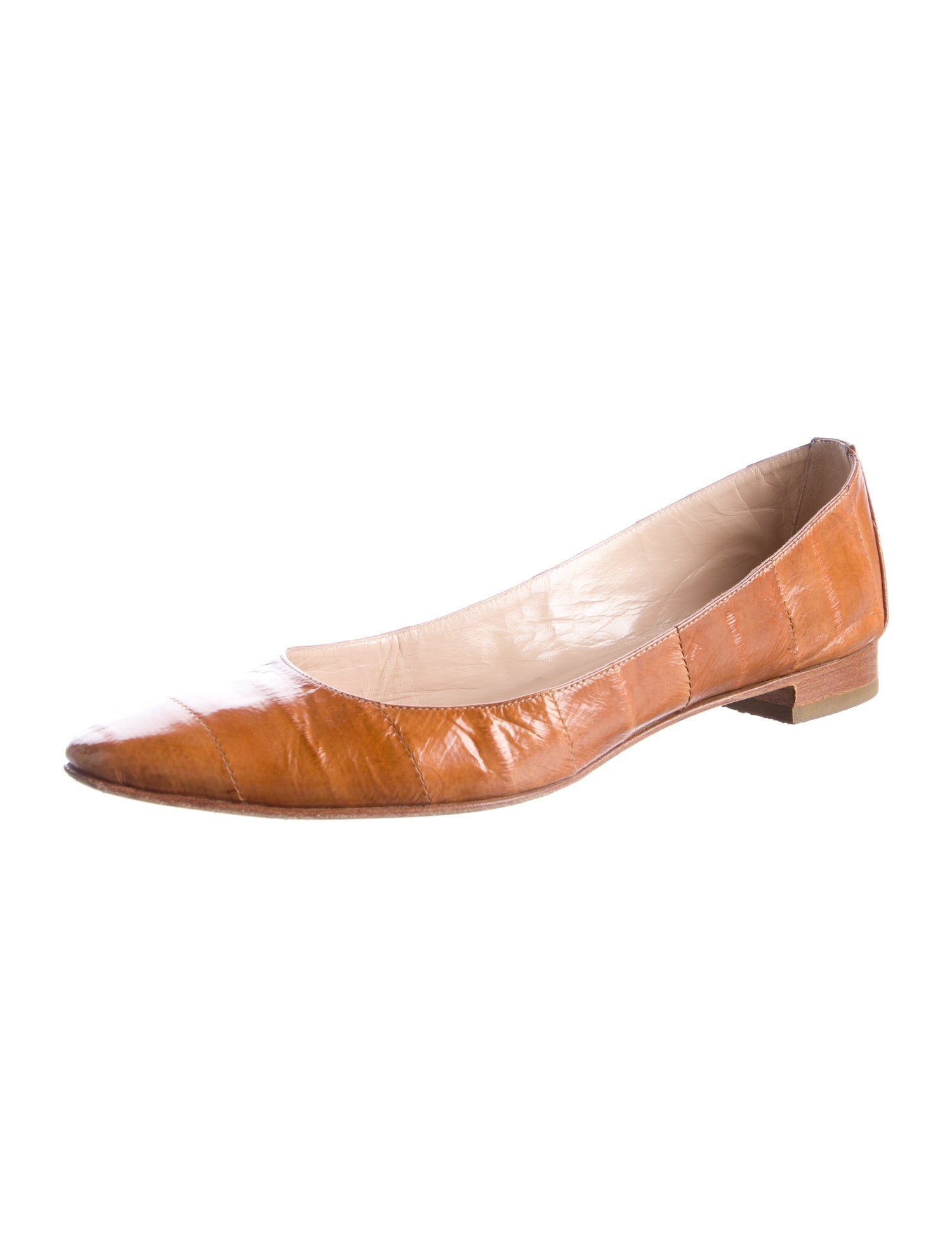 Manolo Blahnik Patent Leather Ballet Flats