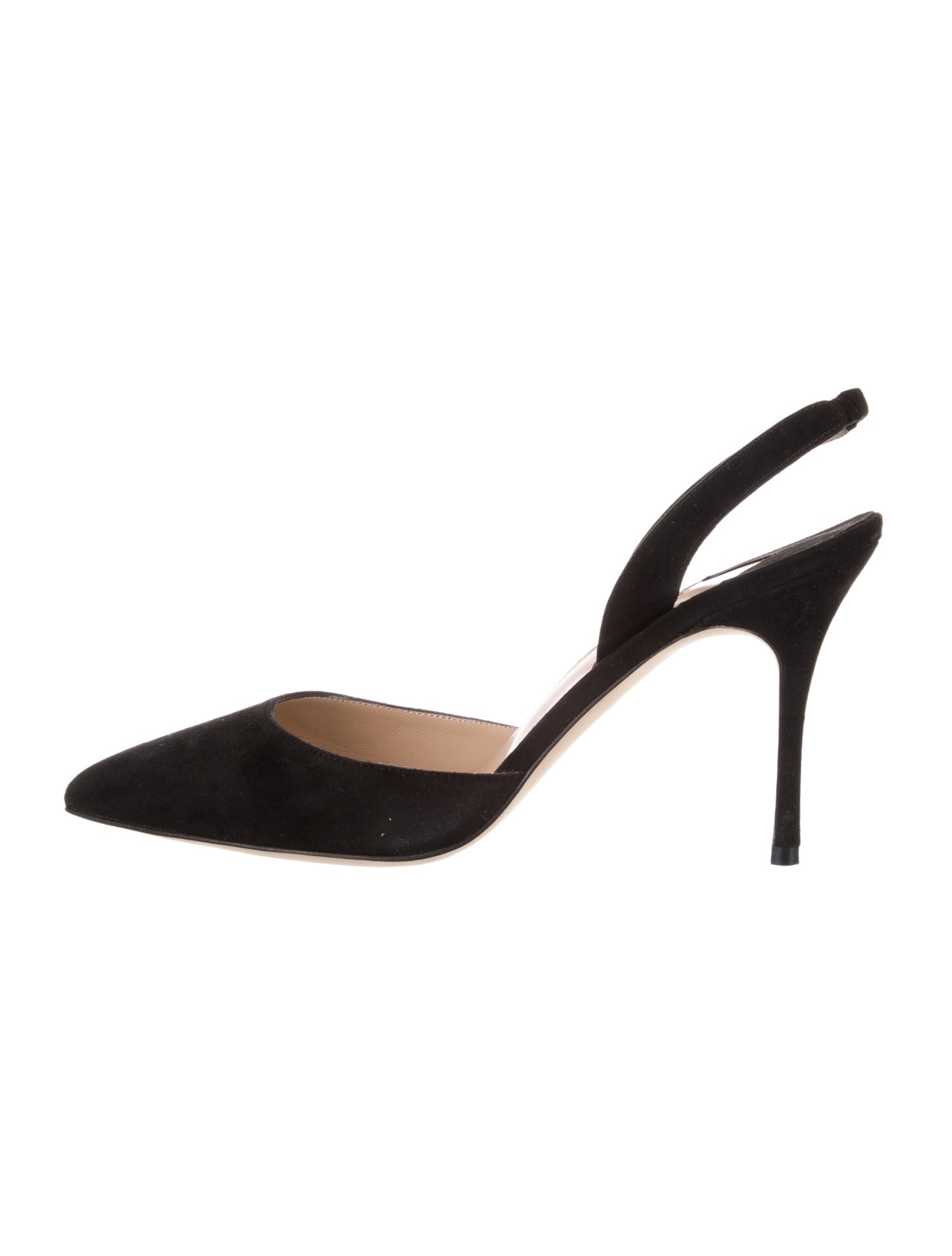 Manolo Blahnik Suede Slingback Pumps