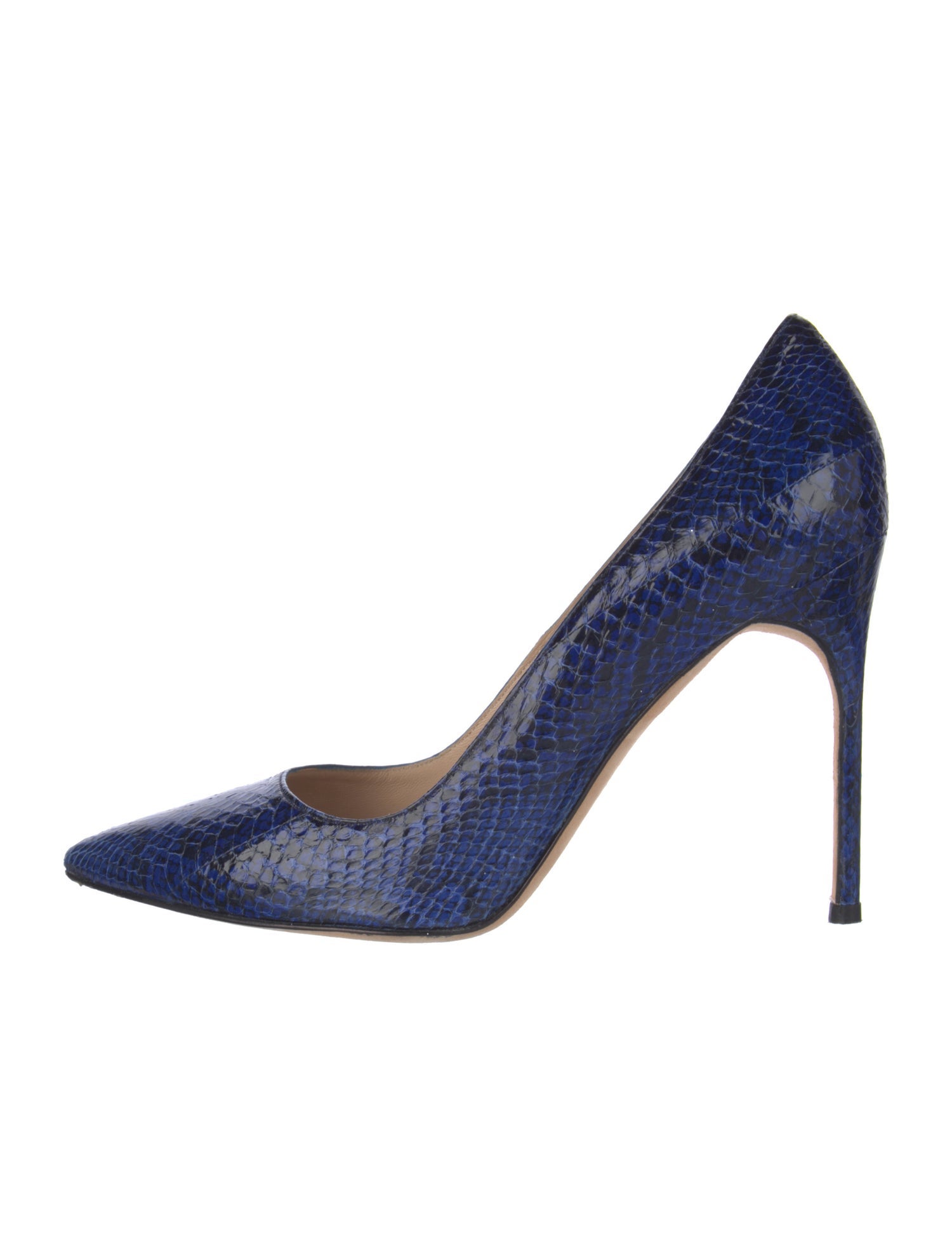 Manolo Blahnik Snakeskin Pumps