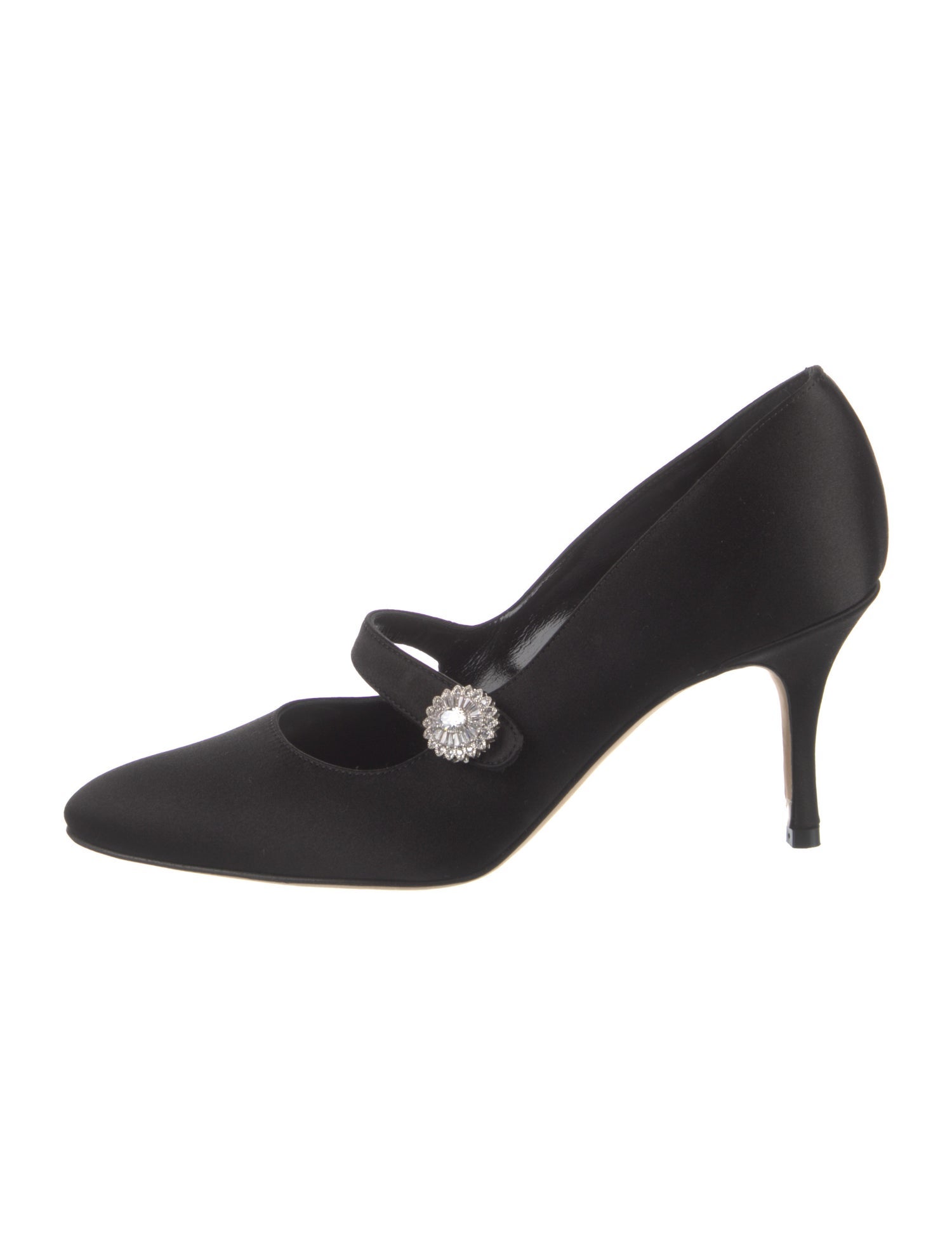 Manolo Blahnik Crystal Embellishments Pumps