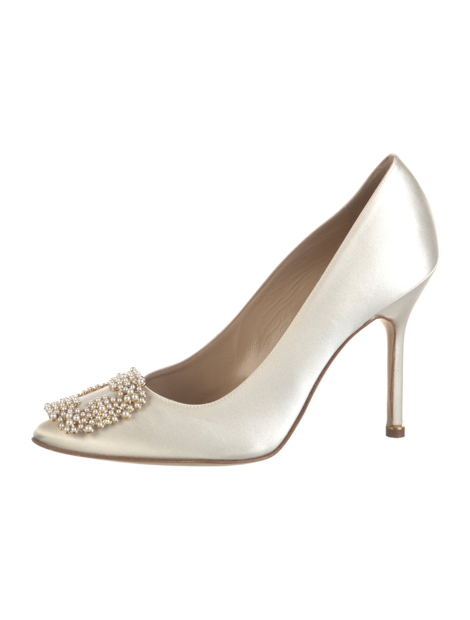 Manolo Blahnik Satin Pumps