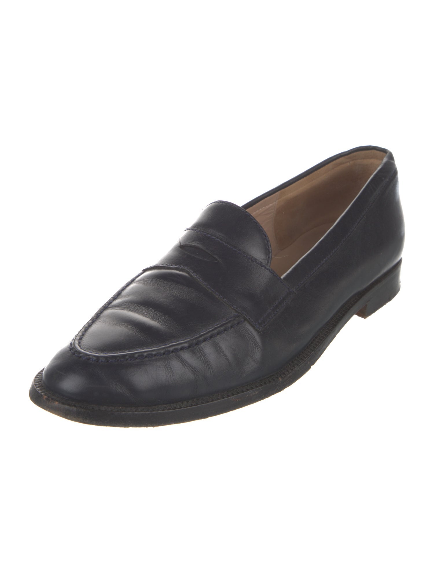 Manolo Blahnik Leather Loafers