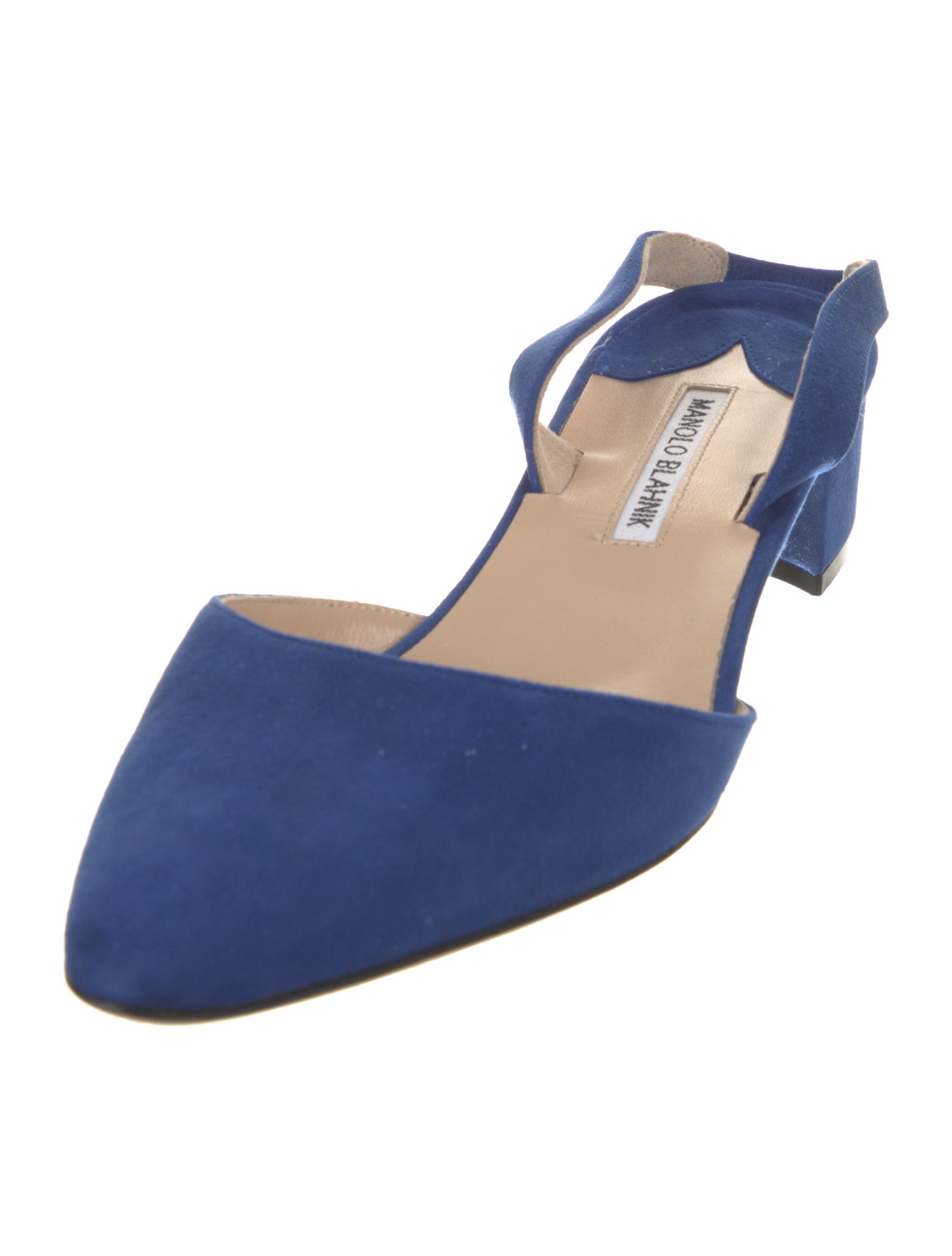 Manolo Blahnik Suede Slingback Pumps