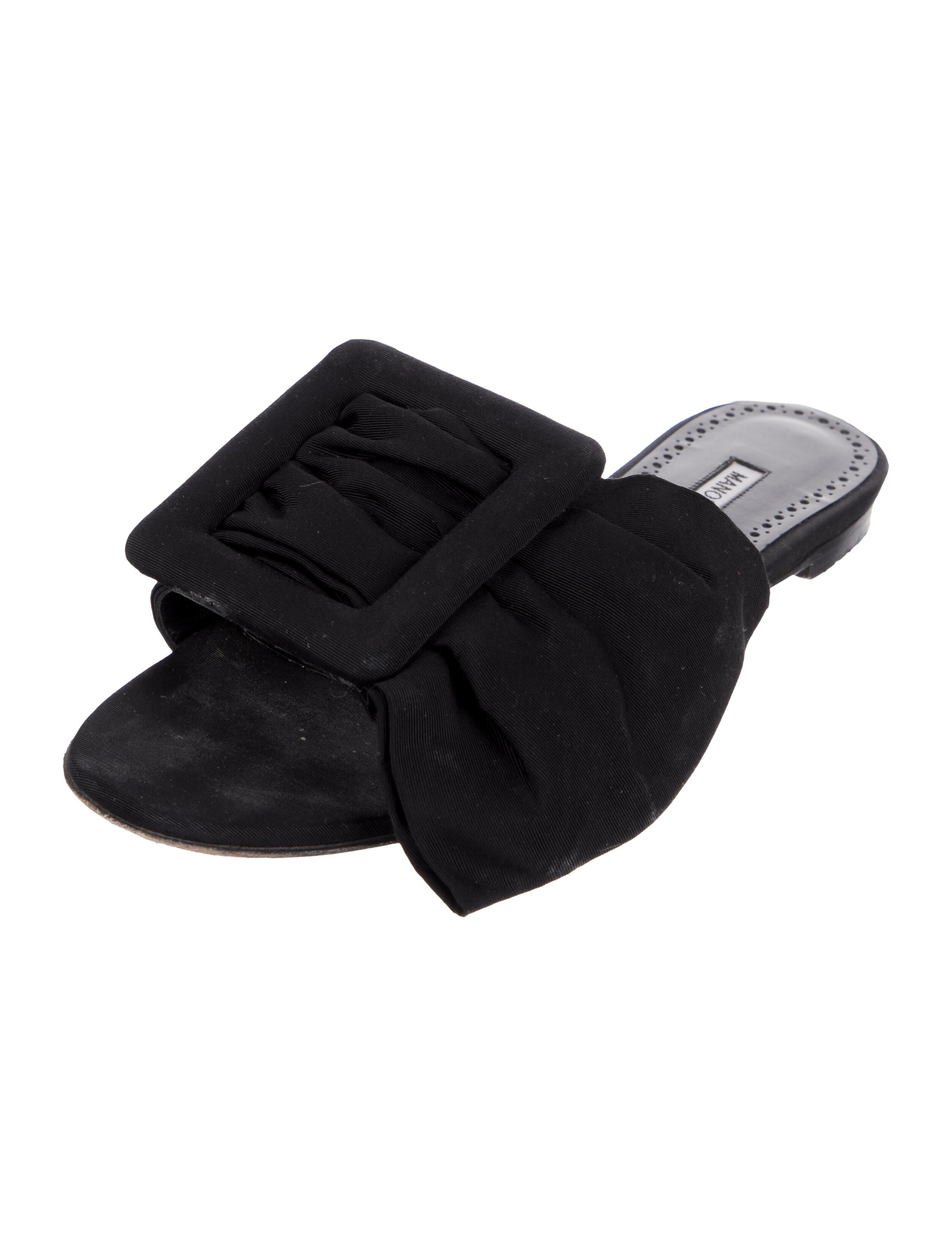 Manolo Blahnik Bow Accents Mules