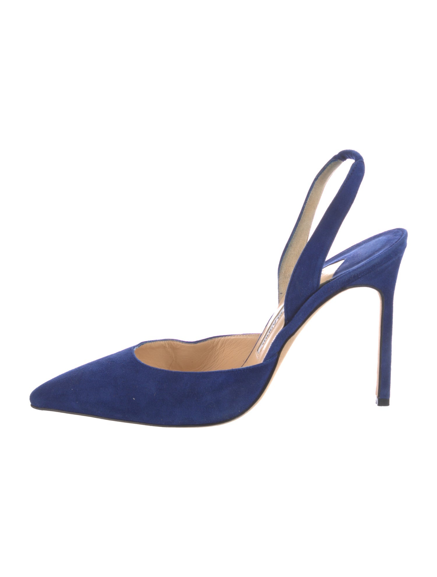 Manolo Blahnik Suede Slingback Pumps
