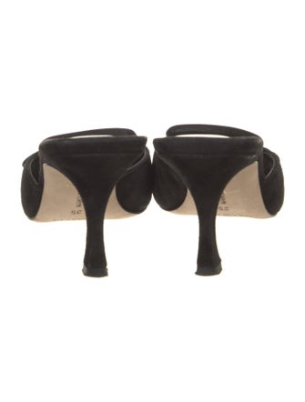 Manolo Blahnik Suede Mules