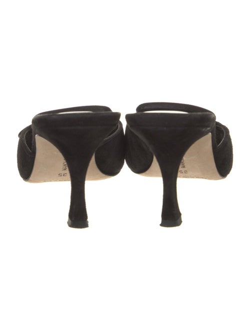 Manolo Blahnik Suede Mules