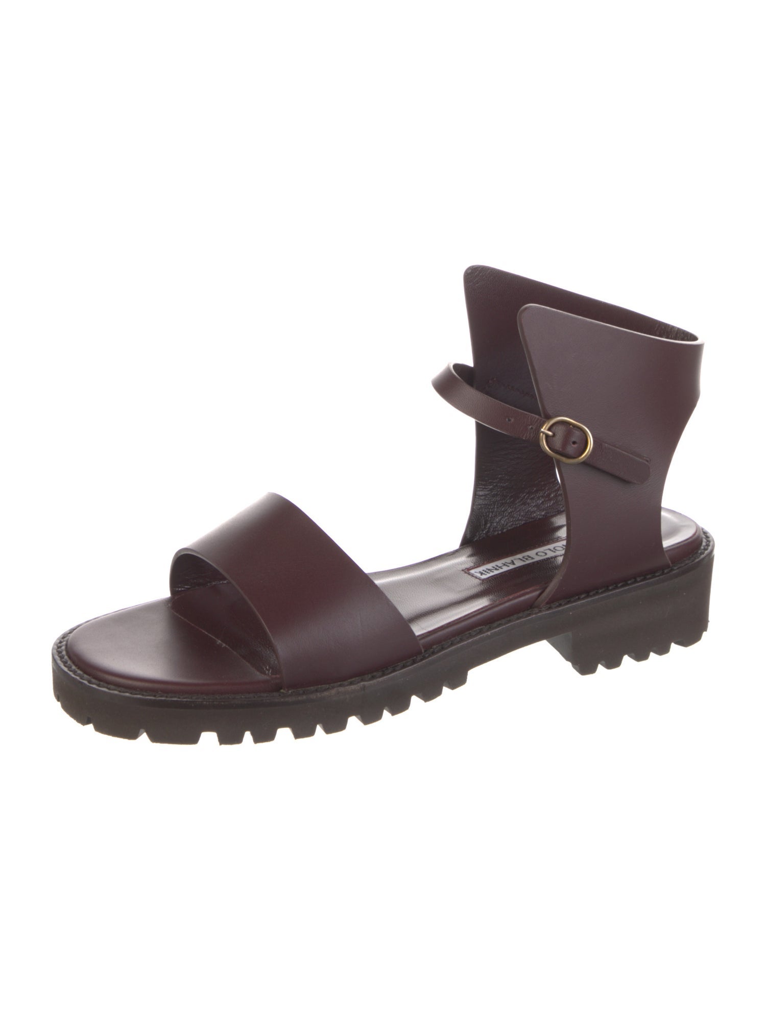 Manolo Blahnik Leather Gladiator Sandals