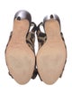 Manolo Blahnik Ponyhair Animal Print Slingback Sandals