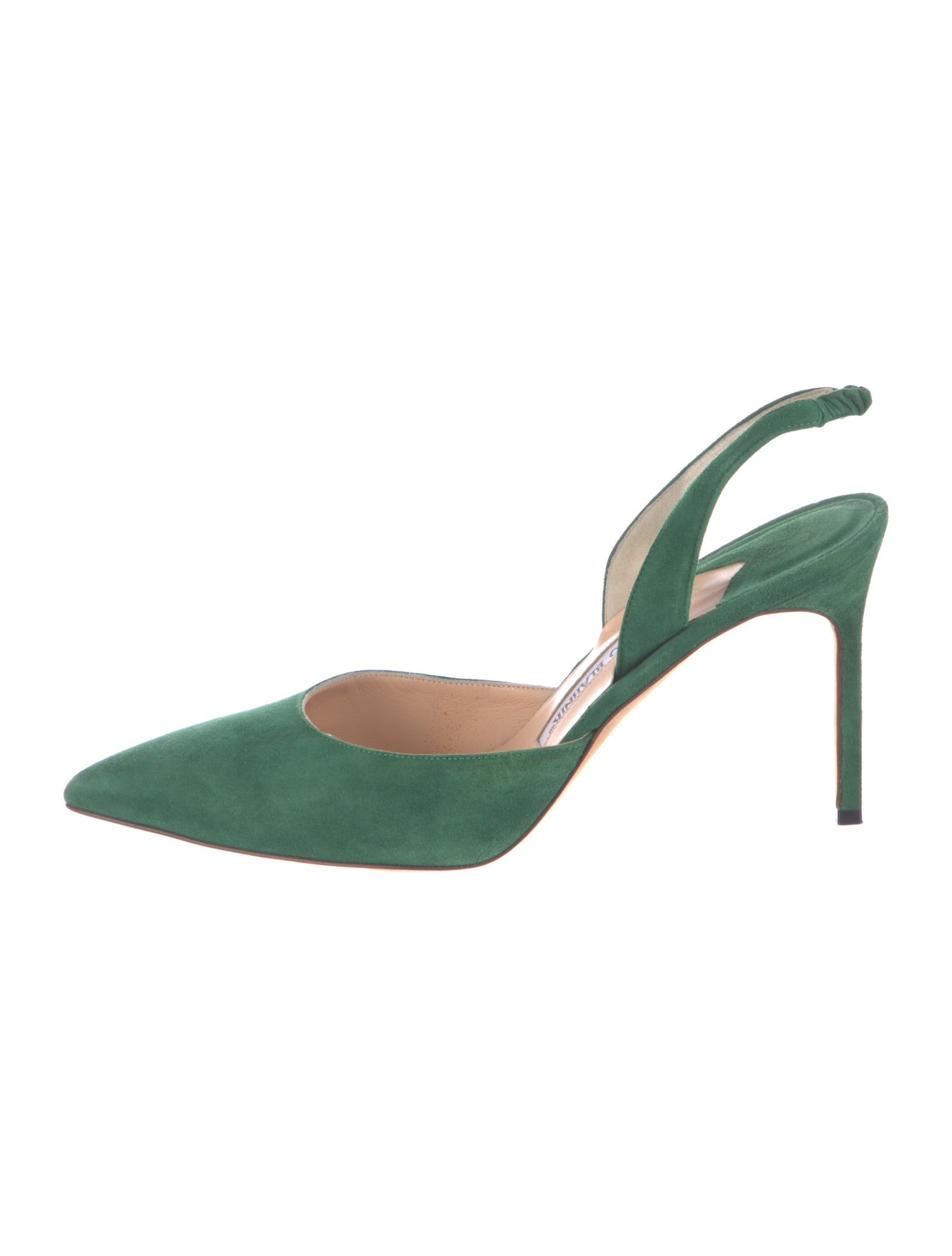 Manolo Blahnik Suede Slingback Pumps