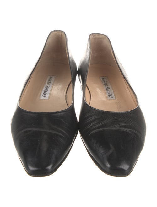 Manolo Blahnik Leather Flats