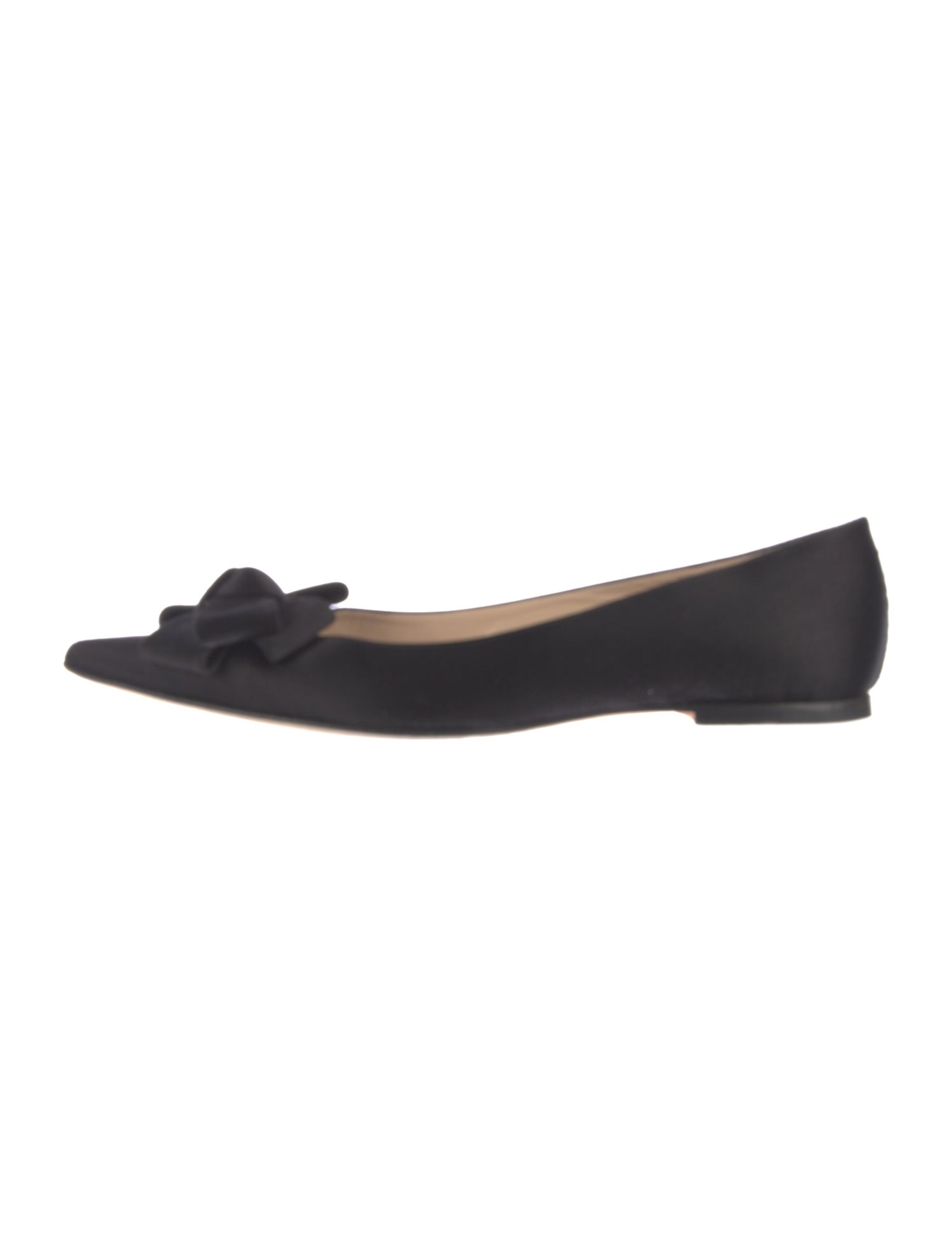 Manolo Blahnik Satin Flats