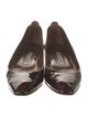 Manolo Blahnik Patent Leather Animal Print Flats