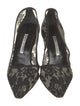 Manolo Blahnik Lace Lace Pattern Pumps