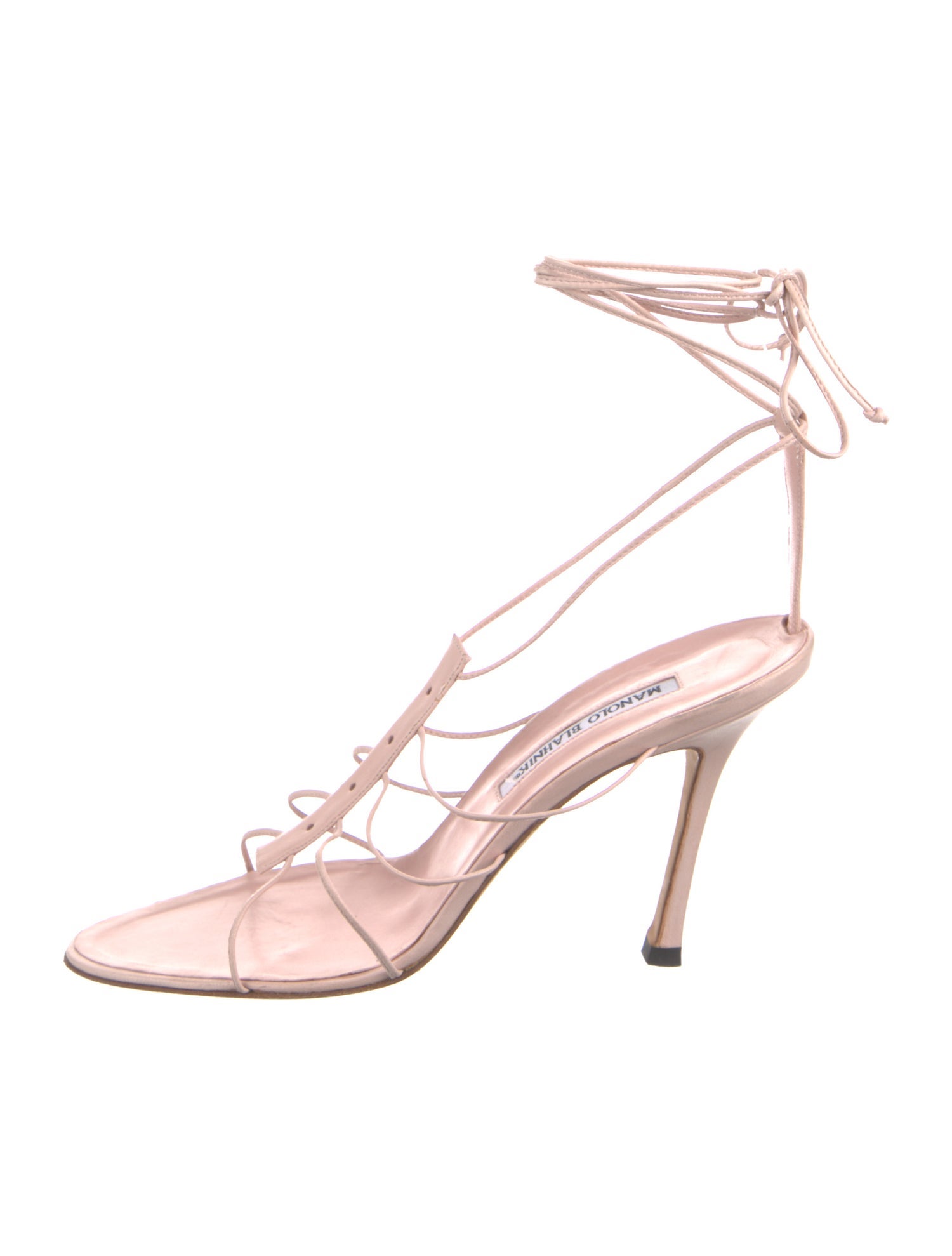 Manolo Blahnik Leather Gladiator Sandals