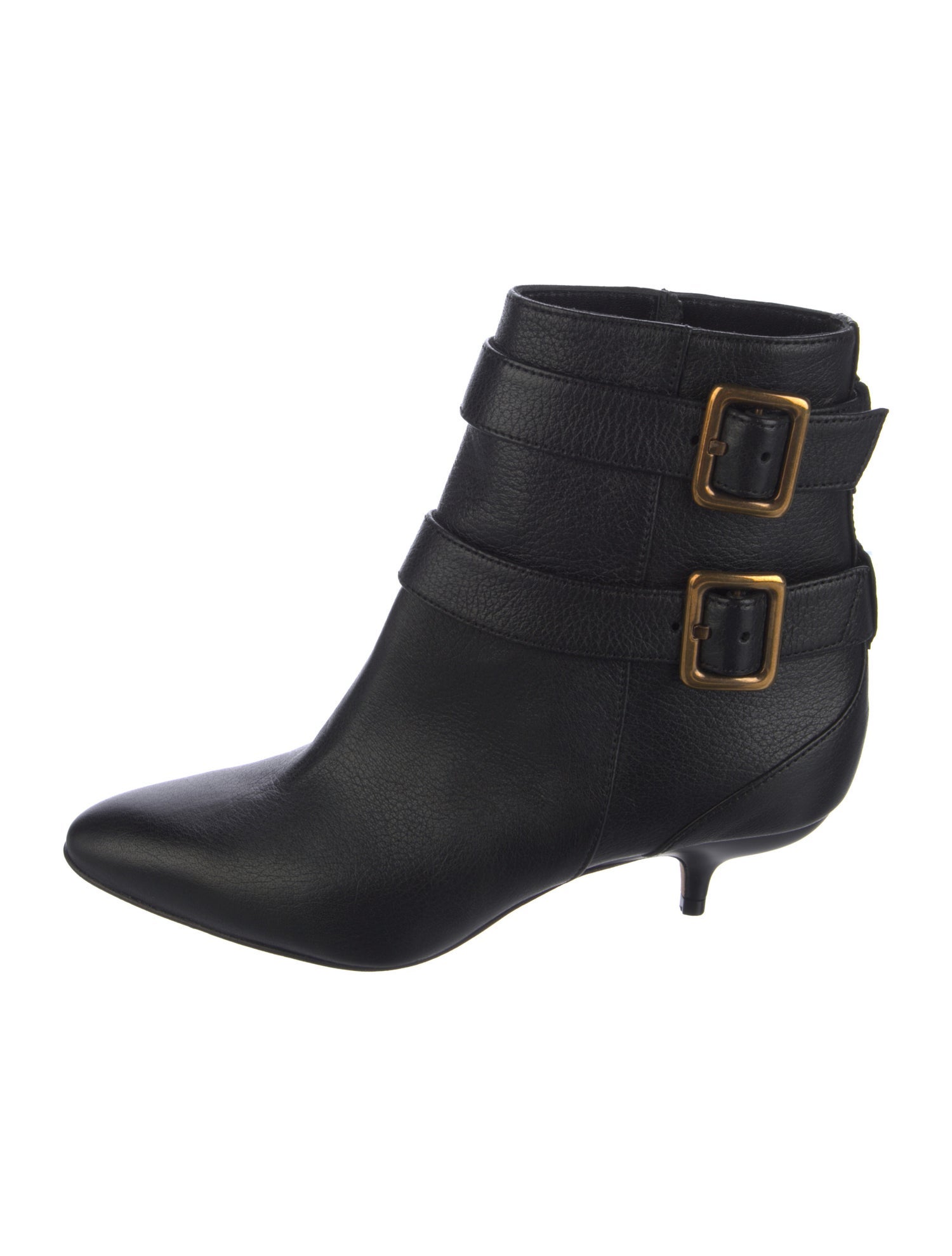 Manolo Blahnik Leather Moto Boots