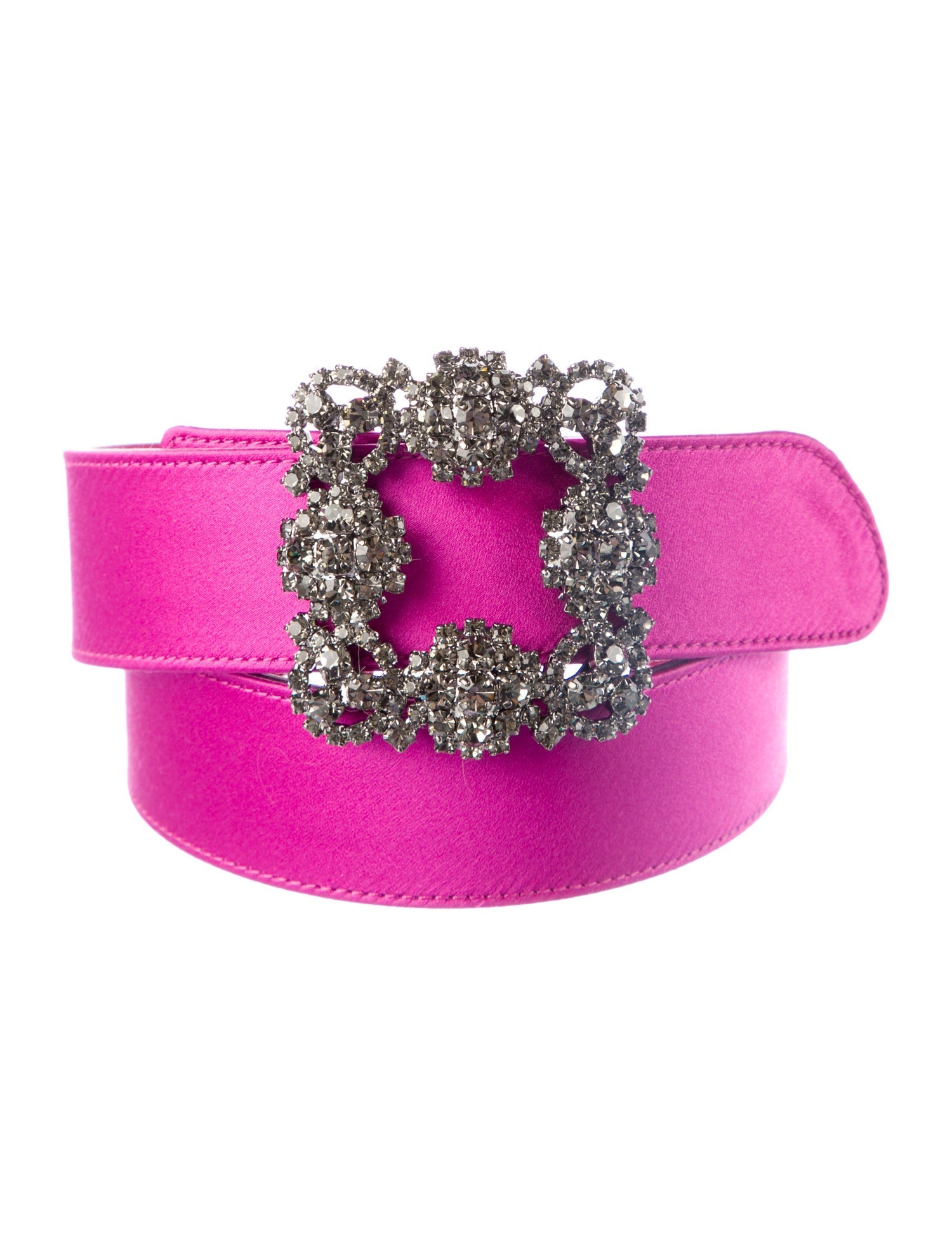 Manolo Blahnik Wide Crystal Embellishments Waist Belt
