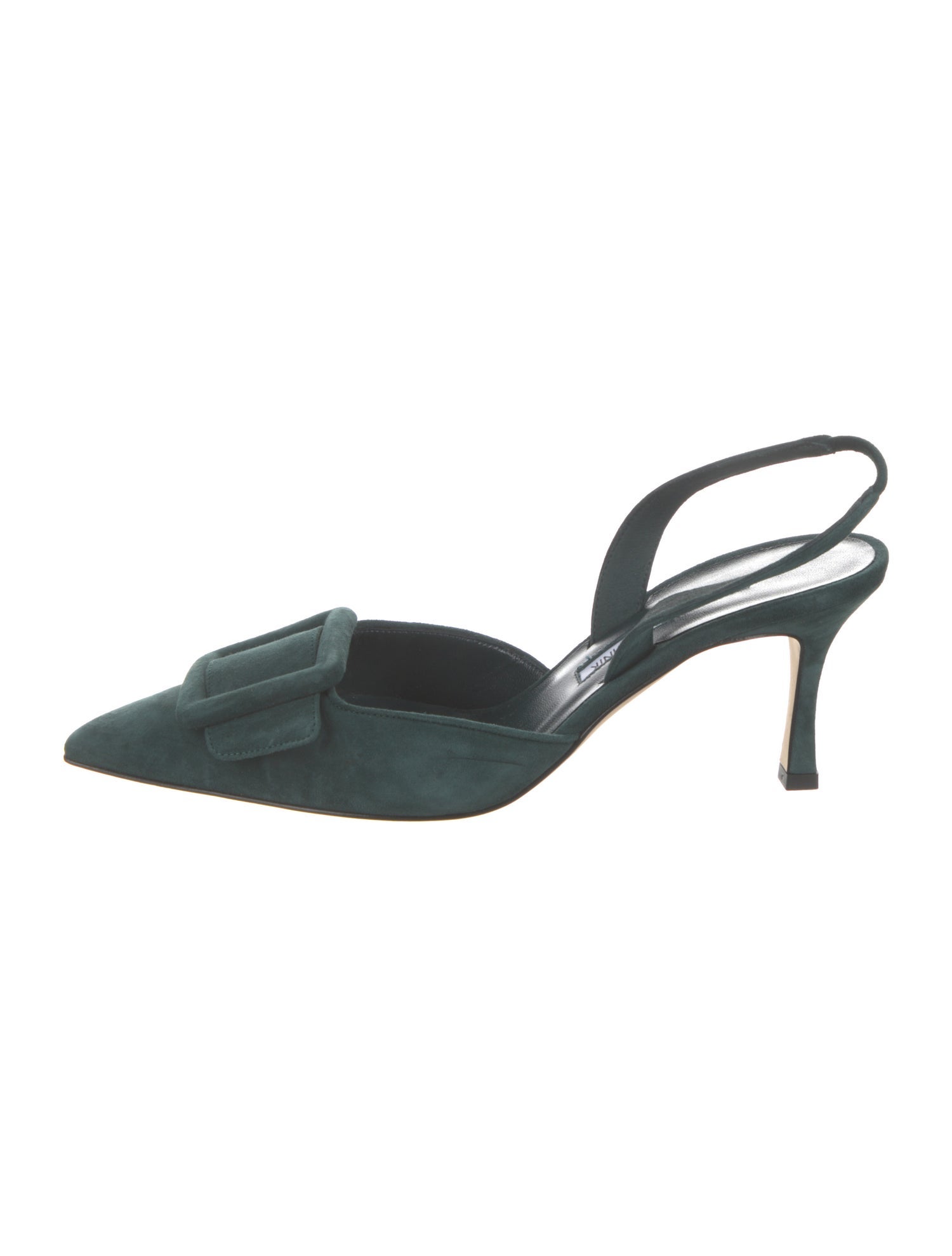 Manolo Blahnik Suede Slingback Pumps