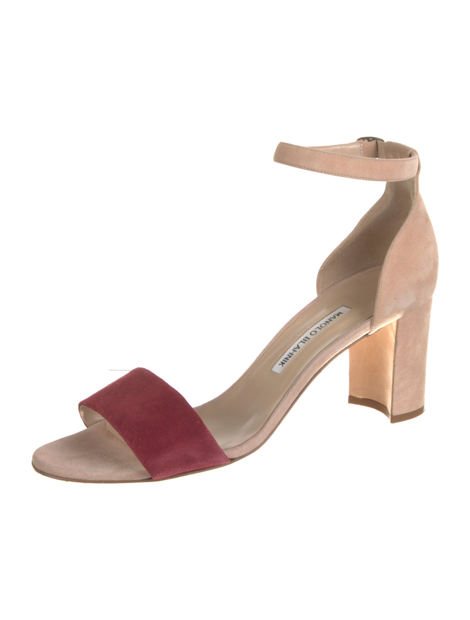 Manolo Blahnik Tan Suede Sandals