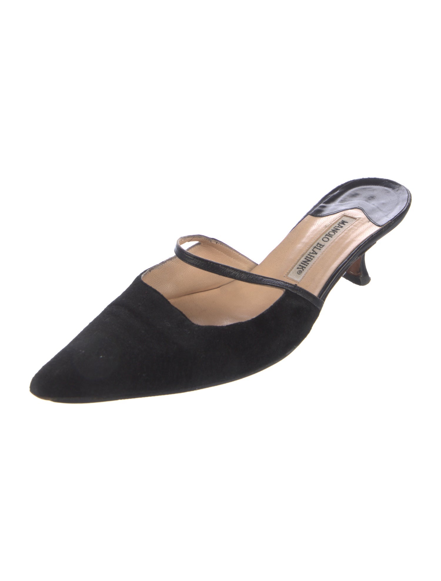 Manolo Blahnik Suede Mules