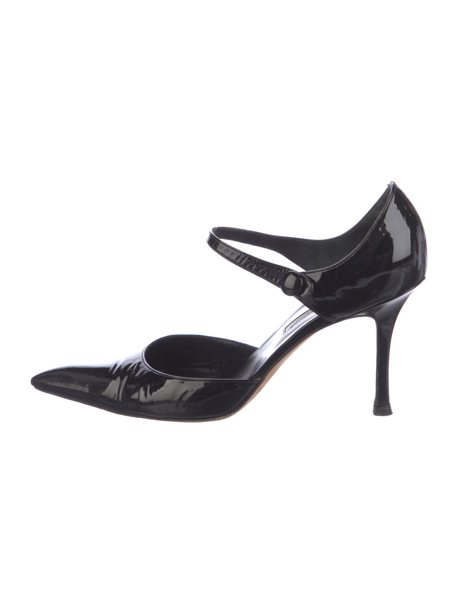 Manolo Blahnik Patent Leather D'Orsay Pumps
